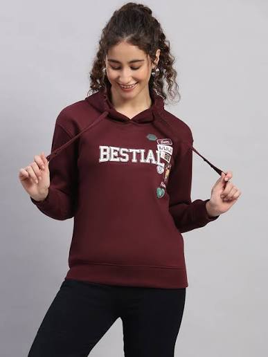 Bestial Maroon Badge Hoodie