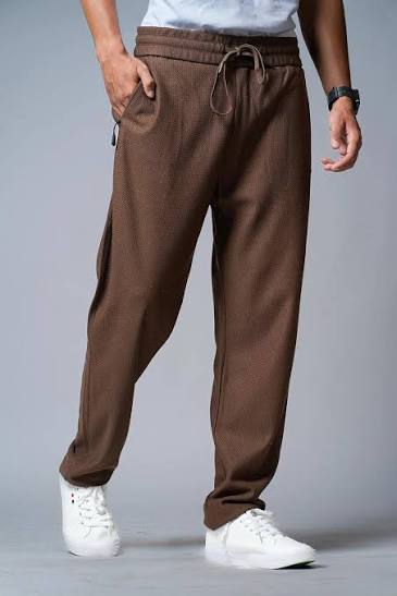 Cocoa Textured Relaxed Track Pants