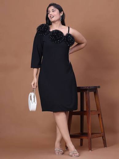 Midnight Rosette Shift Dress — VOWNZ dresses for women