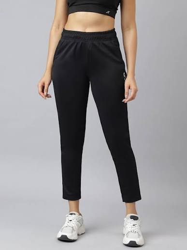 Black Tapered Active Track Pants