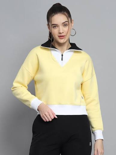 Buttercup Half-Zip Colourblock Sweatshirt