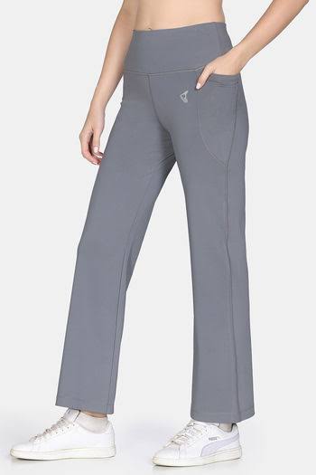 Steel Grey Bootcut Track Pants